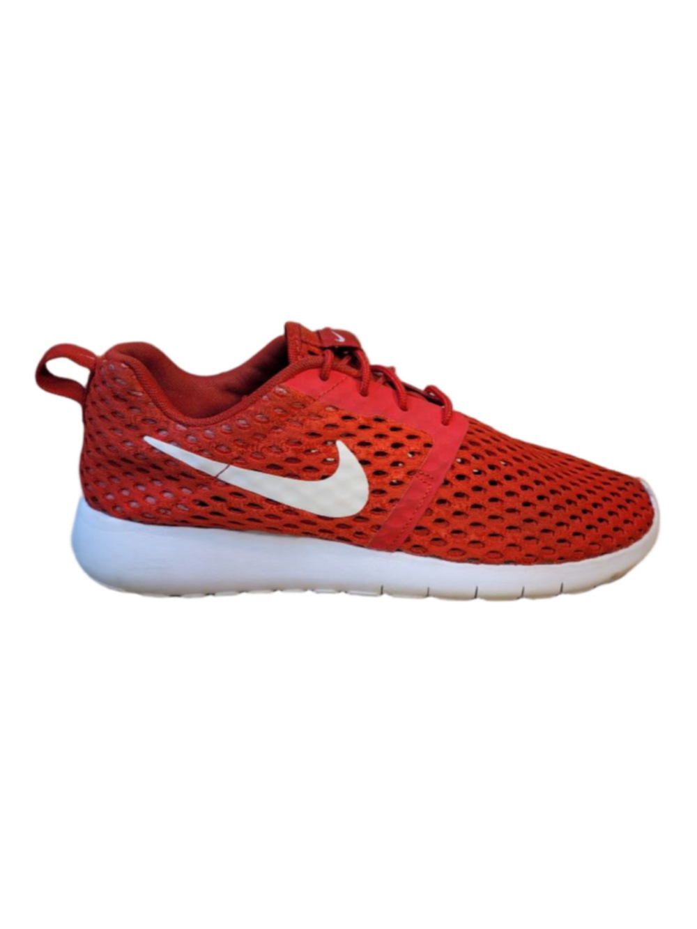 Nike Roshe One Mesh Red Flight Athletic Shoes Size 5.5Y/7 Womens 705485-601